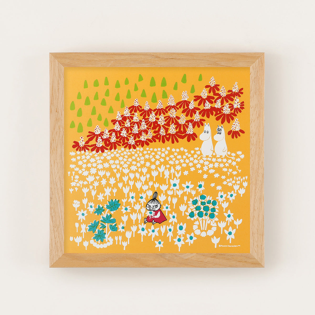 MOOMIN TRIBUTE WORKS×a good view 艺术海报相框套装（花园里的小女孩/自然系）