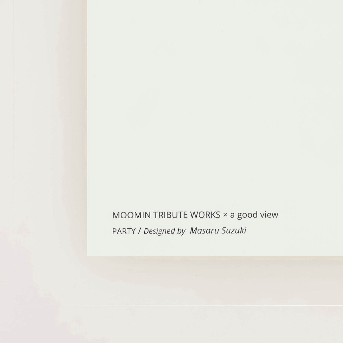 MOOMIN TRIBUTE WORKS×a good view アートポスター フレームセット（party/NT）