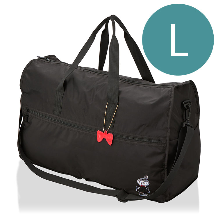 12月下旬頃お届け予定＊折りたたみボストンバッグL（モノトーン/リトルミイ）H0004 MC41＜予約商品＞