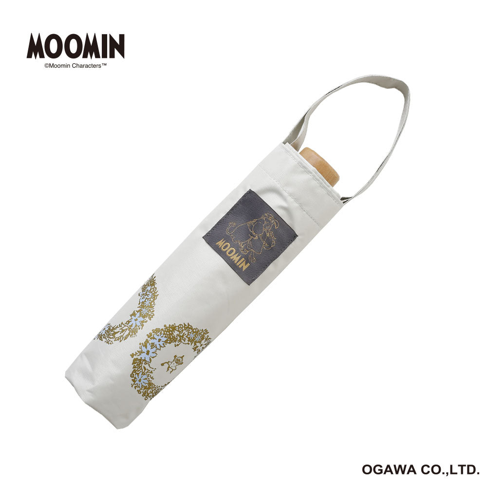 晴雨兼用 折畳傘（ムーミンパパの思い出/ホワイト）56236