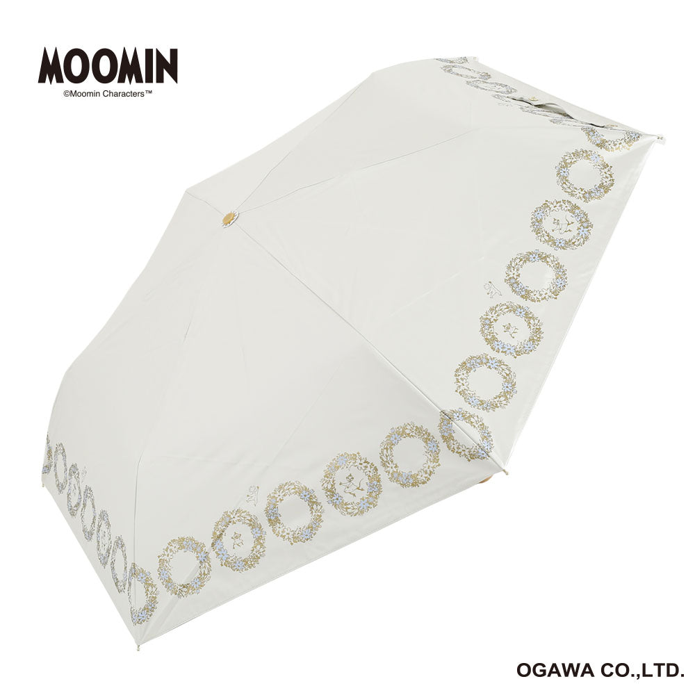 晴雨兼用 折畳傘（ムーミンパパの思い出/ホワイト）56236