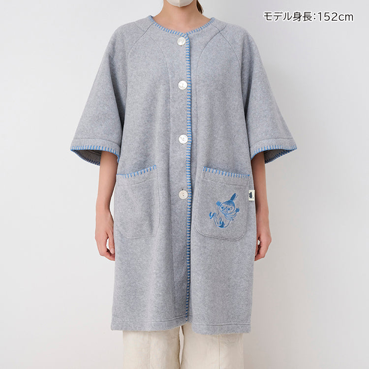 【Amour × MOOMIN】フリースガウン M（リトルミイ/グレー）MOR190-33241