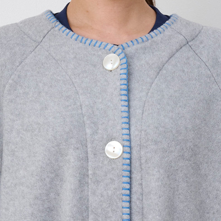 【Amour × MOOMIN】フリースガウン M（リトルミイ/グレー）MOR190-33241