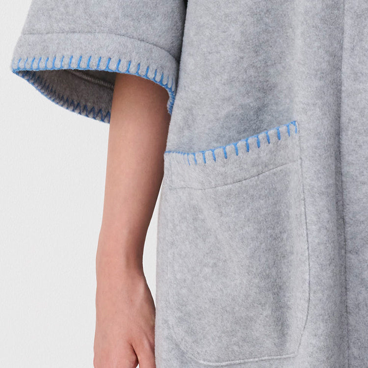 【Amour × MOOMIN】フリースガウン M（リトルミイ/グレー）MOR190-33241