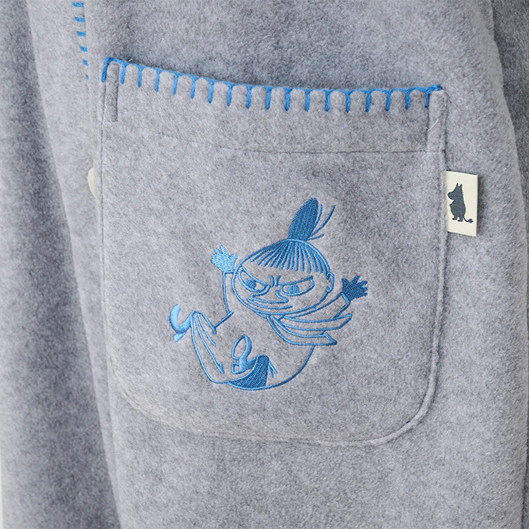 【Amour × MOOMIN】フリースガウン M（リトルミイ/グレー）MOR190-33241