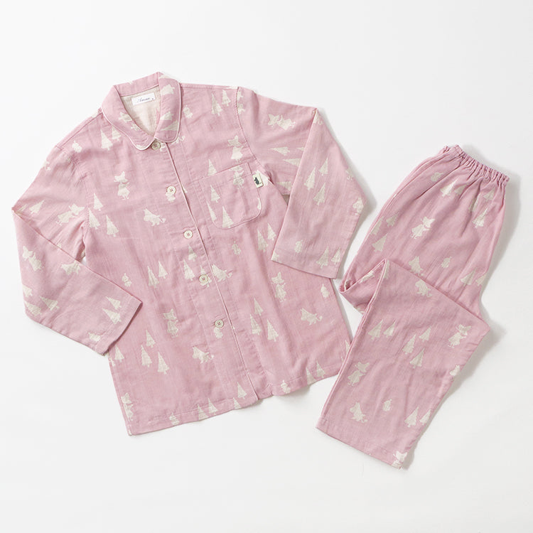 Amour×MOOMIN】二重ガーゼジャカードパジャマMサイズ 上下セット