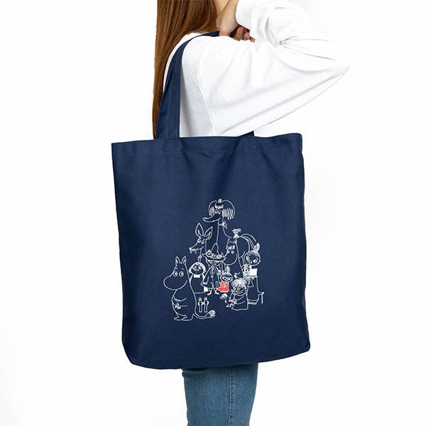 【Amour×MOOMIN】トートバッグ（オールスター/ネービー）MOR127-55188