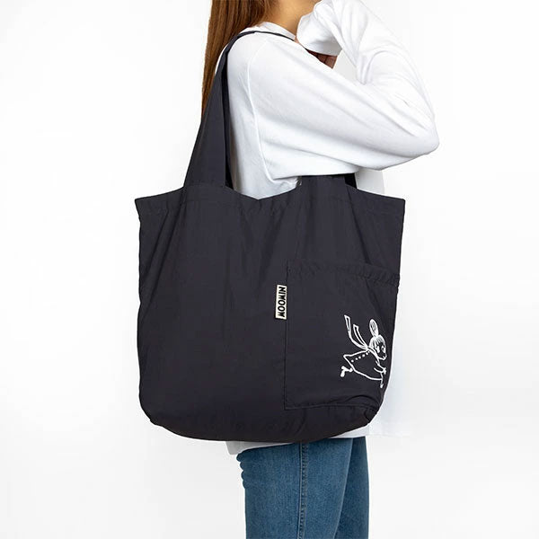 【Amour×MOOMIN】ナイロンバッグ（リトルミイ/ダークグレー）MOR128-55188