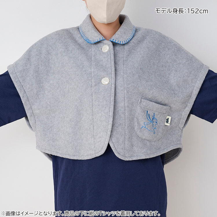 【Amour × MOOMIN】フリースショートベスト（リトルミイ/グレー）MOR132-53242