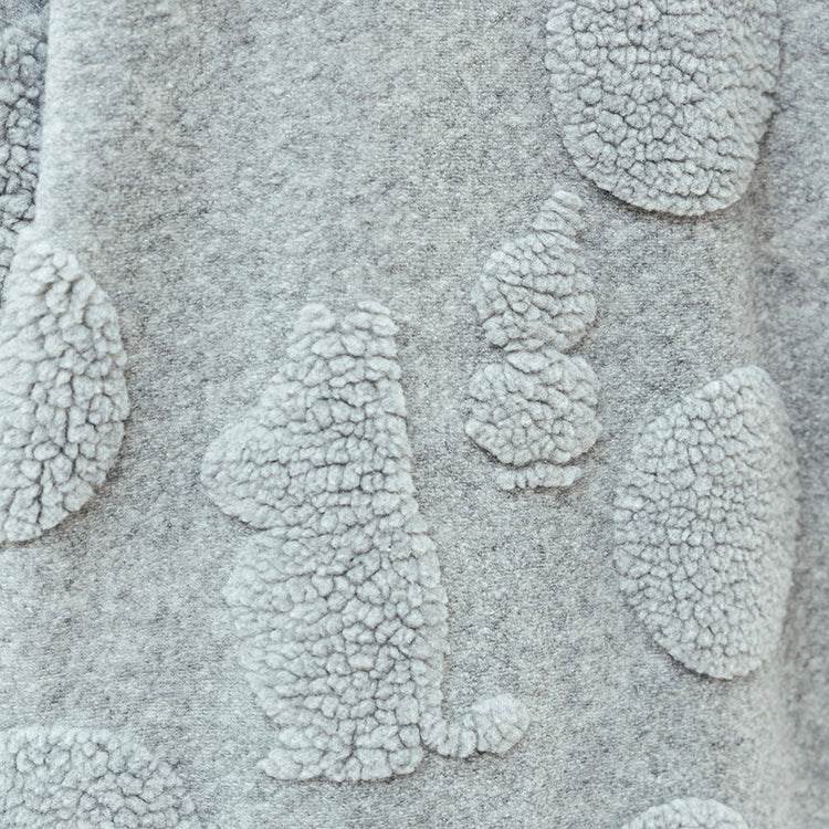 【Amour × MOOMIN】フリースジャガードガウン（グレー）MOR135-54240