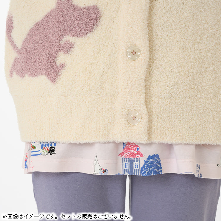 10月下旬頃お届け予定＊【Amour × MOOMIN】モールヤーン ルームベストM～L（A/アイボリー）MOR155-64241＜予約商品＞
