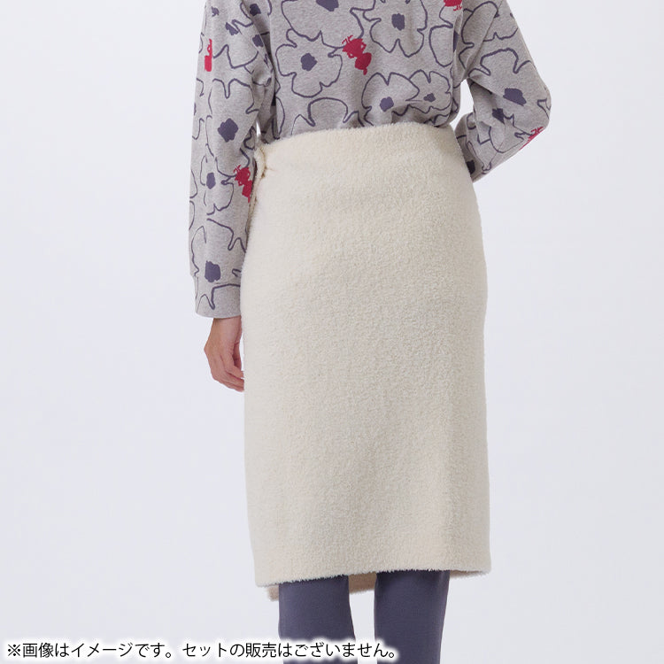10月下旬頃お届け予定＊【Amour × MOOMIN】モールヤーン 巻きスカートM～L（A/アイボリー）MOR158-64227＜予約商品＞