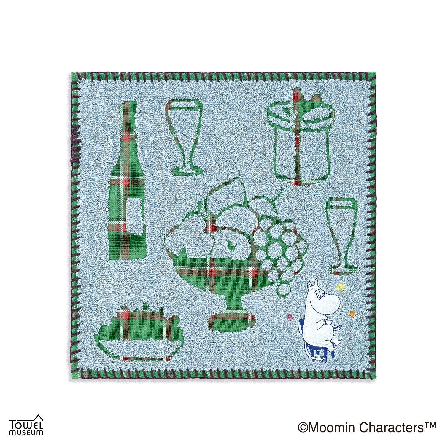 タオルハンカチ（ハッピーホリデー/BL）47-0480080B - MOOMIN SHOP