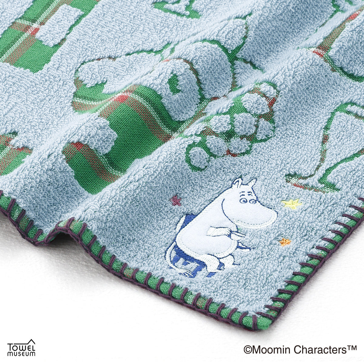 タオルハンカチ（ハッピーホリデー/BL）47-0480080B