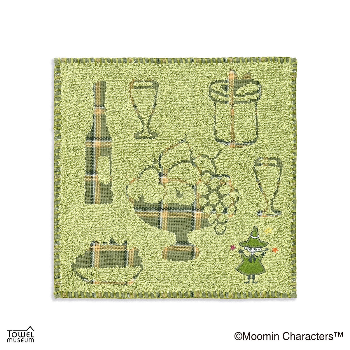 タオルハンカチ（ハッピーホリデー/GN）47-0480080G