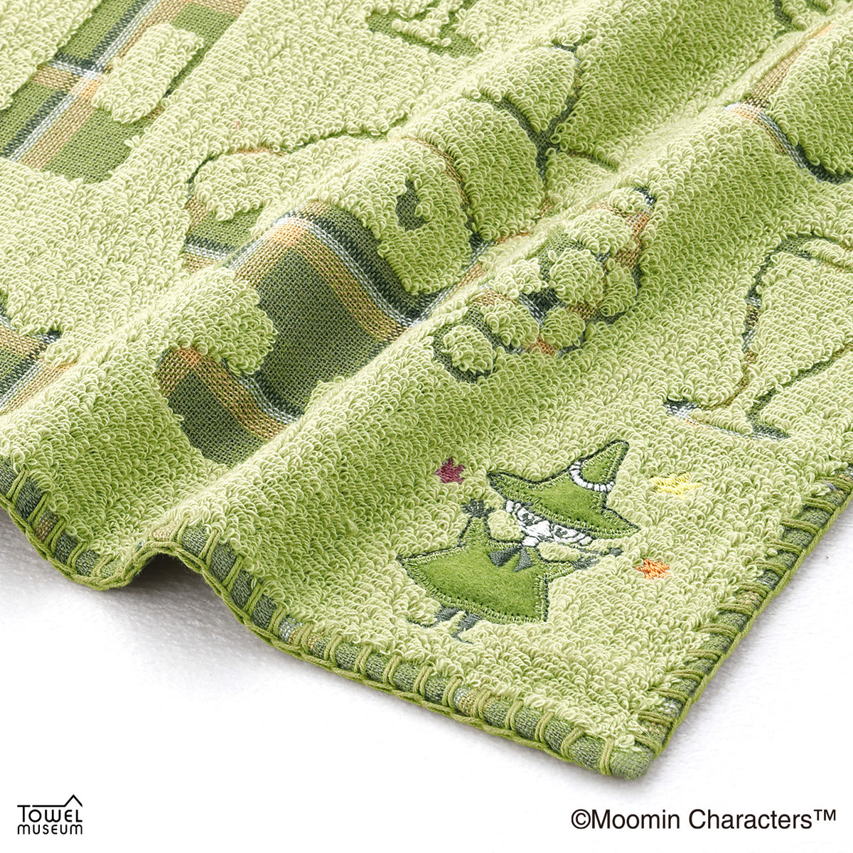 タオルハンカチ（ハッピーホリデー/GN）47-0480080G