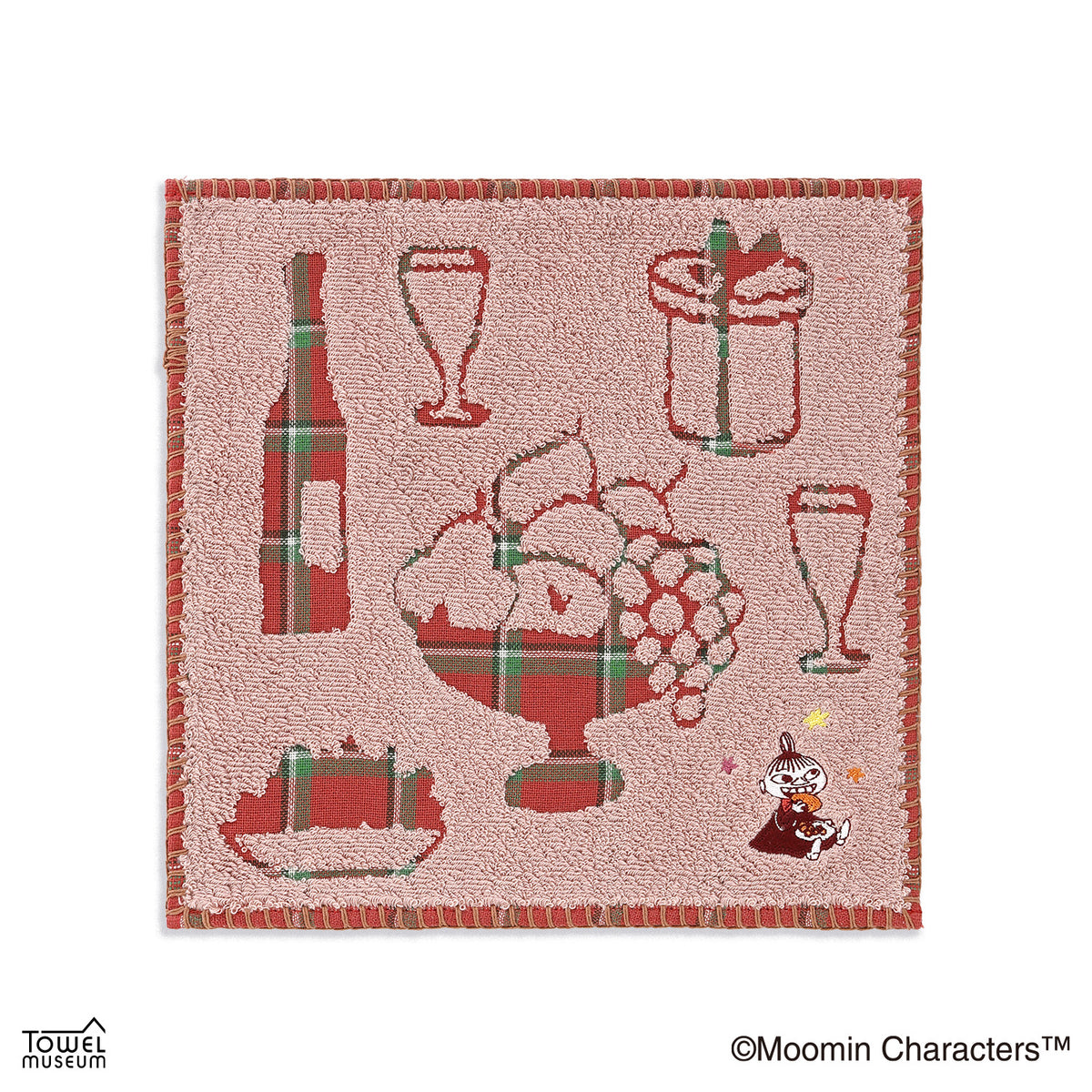タオルハンカチ（ハッピーホリデー/RD）47-0480080R