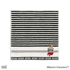 タオルハンカチ（リトルミイボーダーⅡ/BK）47-0560080BK - MOOMIN SHOP