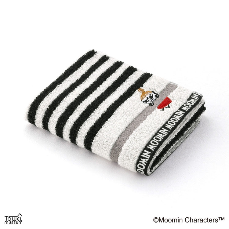 フェイスタオル（リトルミイボーダーⅡ/BK）47-0562150BK - MOOMIN SHOP