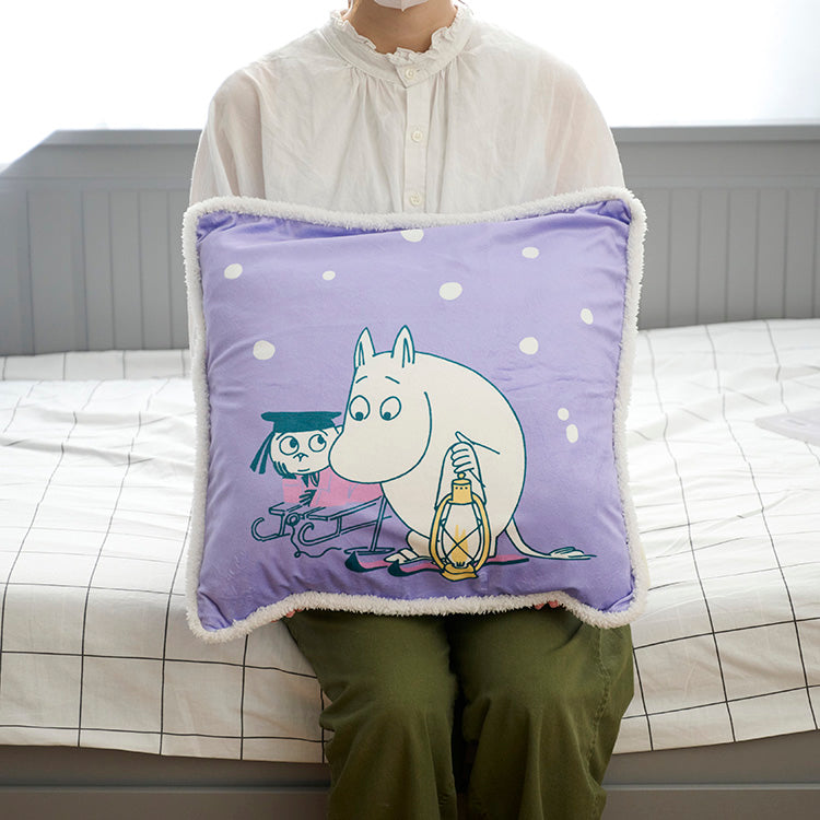 もこもこクッションカバー（SNOWY WAY HOME/ムーミンとリトルミイ）