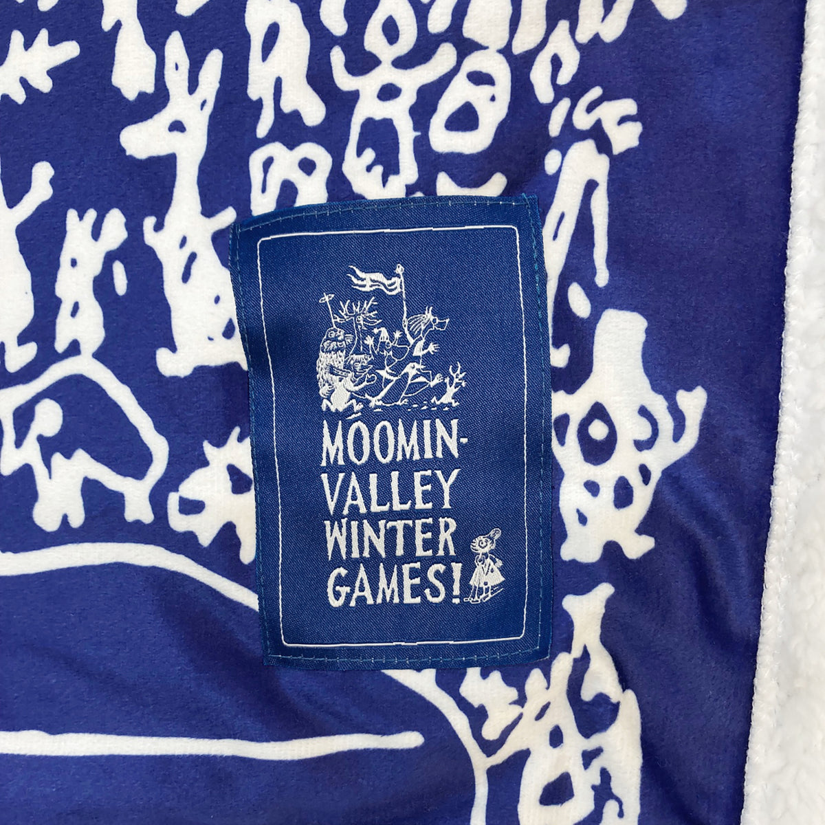 シープボアひざ掛け（Moominvalley Winter Games/スキー/BL）