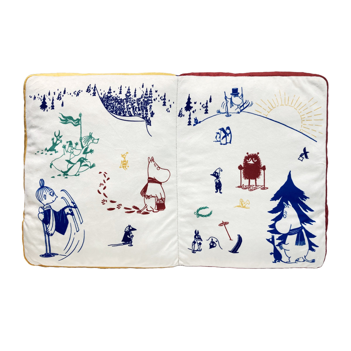 ブック型クッション（Moominvalley Winter Games/AS）