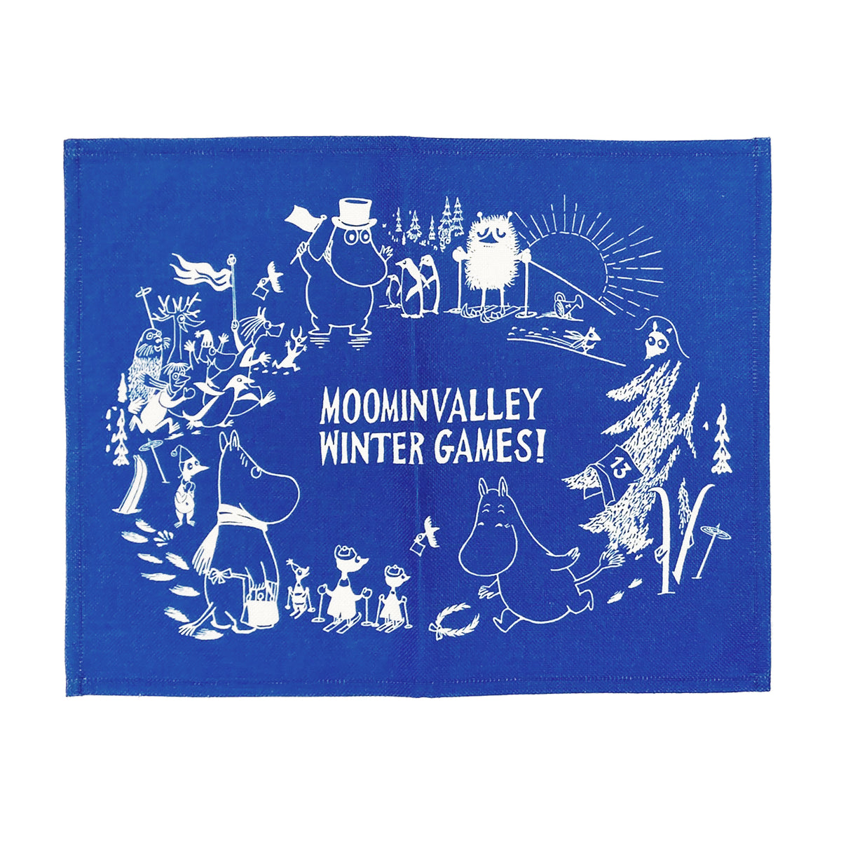 ランチョンマット（Moominvalley Winter Games/スキー/BL）