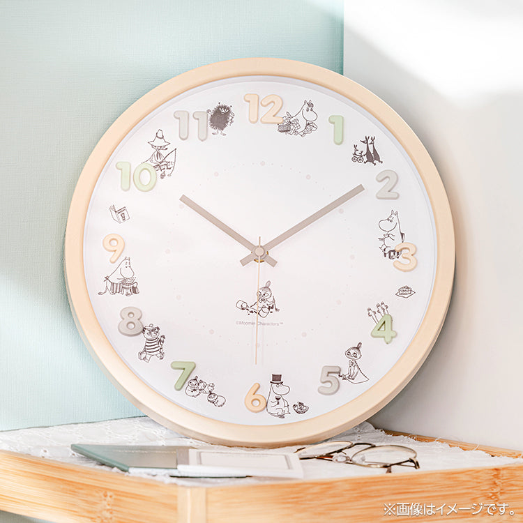 グッチーニ　ウォールクロック　ベージュ【新品未使用】 ジョゼッテ柄 テーブル＆ウォール クロック（インテリア