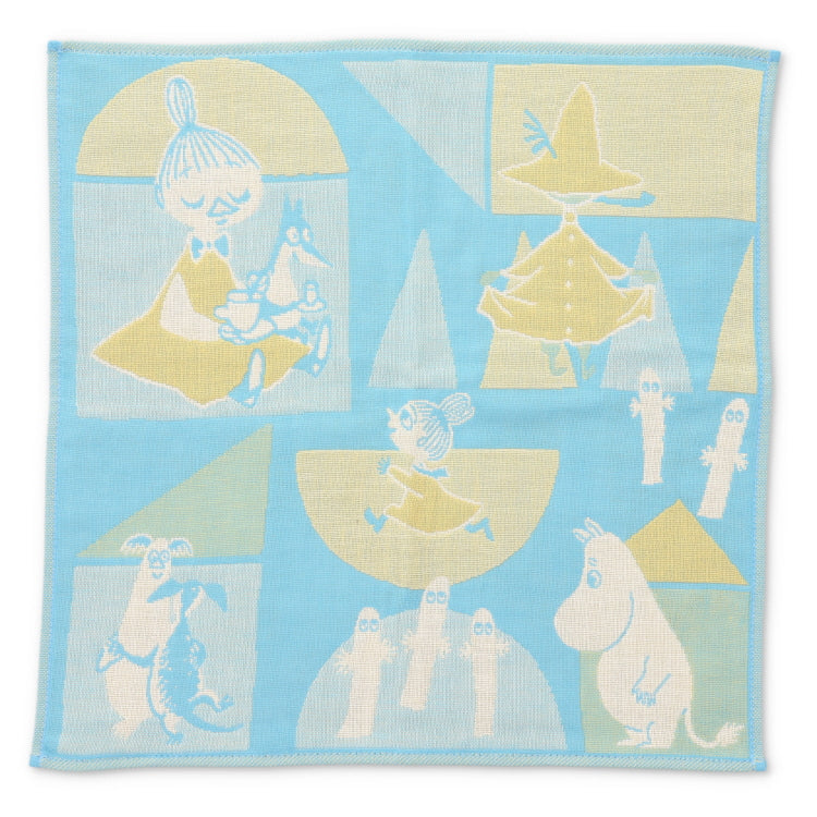 ムーミン グッズ 三重ガーゼハンカチ（グリーン）28406516C