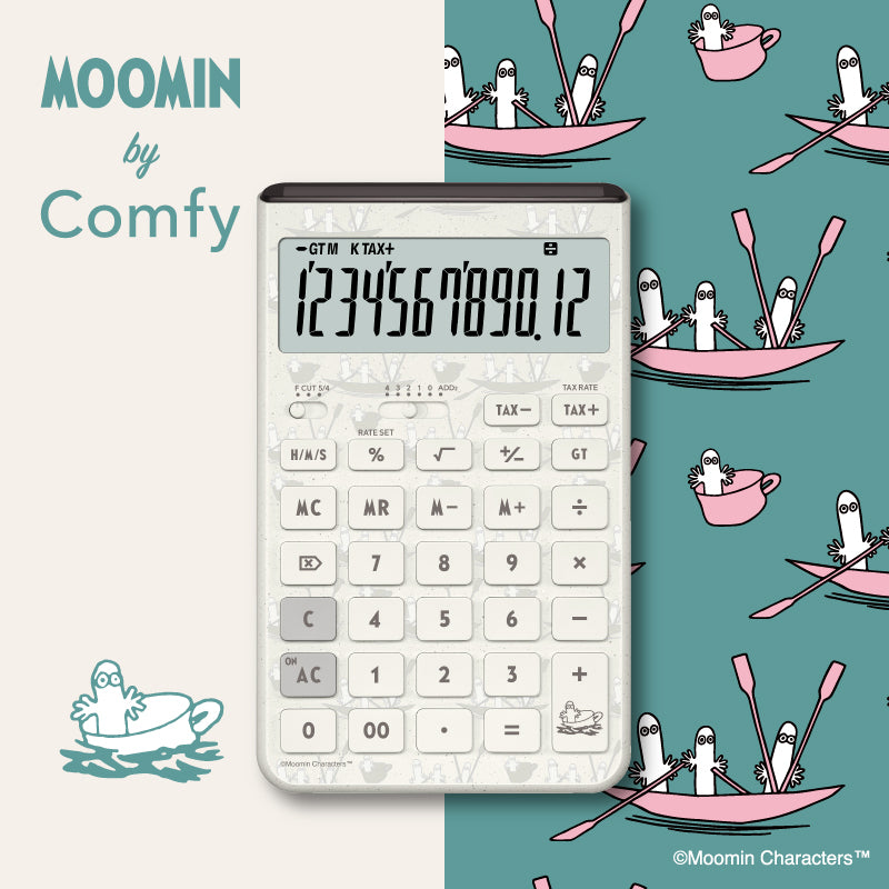 電卓（オフホワイト/ニョロニョロ）JT-200T-MM-WE-N - MOOMIN SHOP