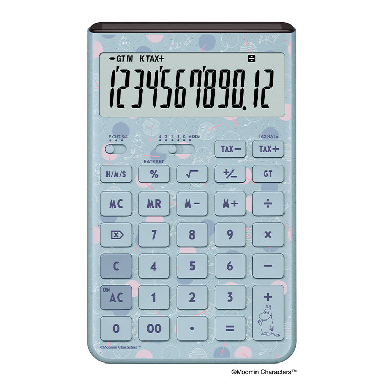 12月下旬頃お届け予定＊電卓（グレイッシュブルー/ムーミン）JT-200T-MM-BU-N＜予約商品＞