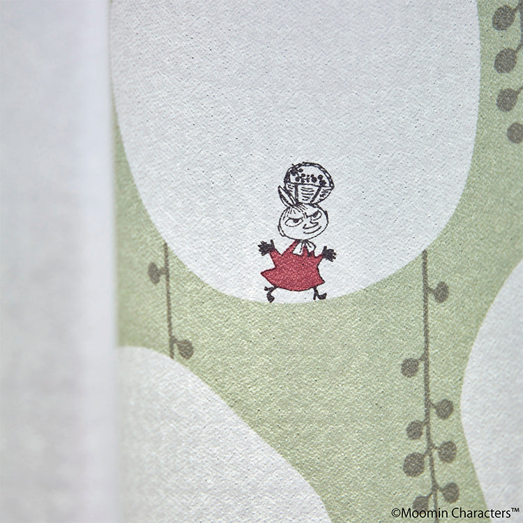 ドレープカーテン135cm丈1枚（ベリーガーデン/ライトグリーン）A1045＜取り寄せ品＞