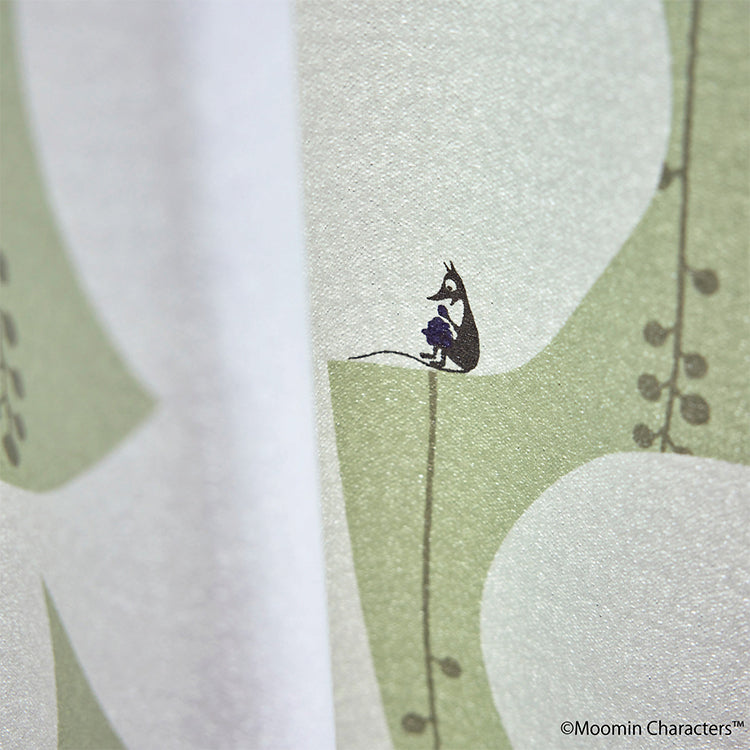 ドレープカーテン135cm丈1枚（ベリーガーデン/ライトグリーン）A1045＜取り寄せ品＞