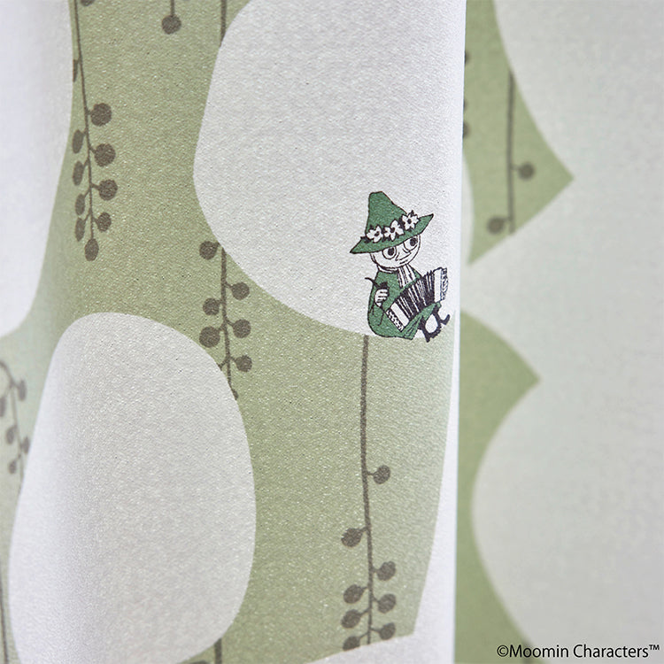 ドレープカーテン178cm丈1枚（ベリーガーデン/ライトグリーン）A1045＜取り寄せ品＞