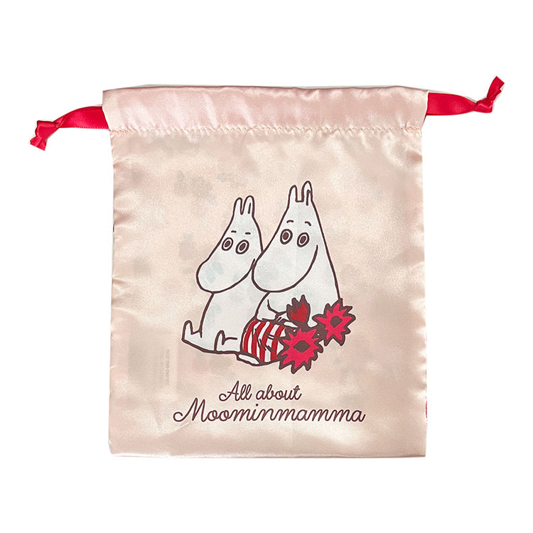 リボン巾着（All about Moominmamma/ベージュ）MM2836