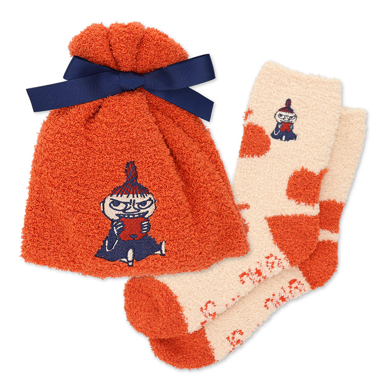 もこもこ靴下ｉｎ巾着（リトルミイ/りんご）MM3095