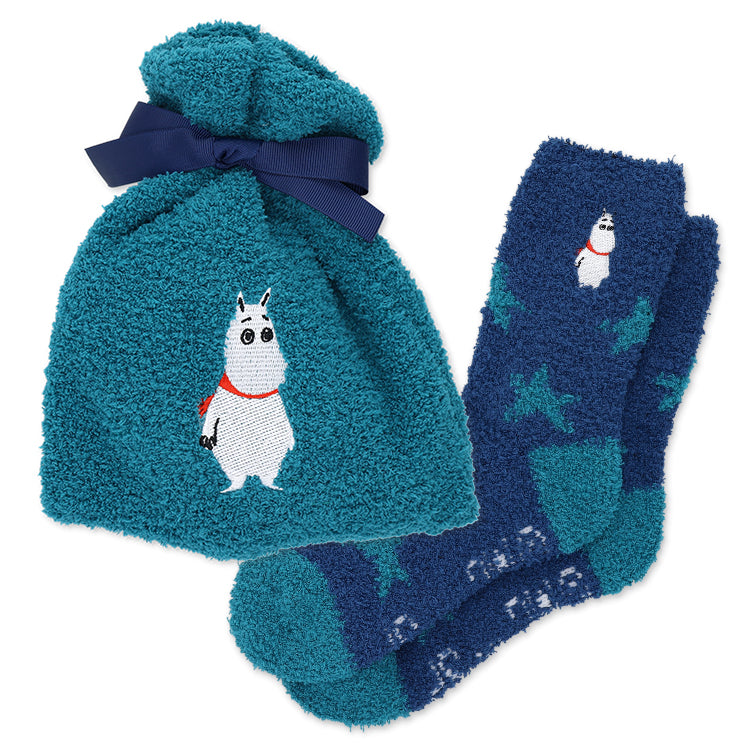 もこもこ靴下ｉｎ巾着（ムーミン/星）MM3096