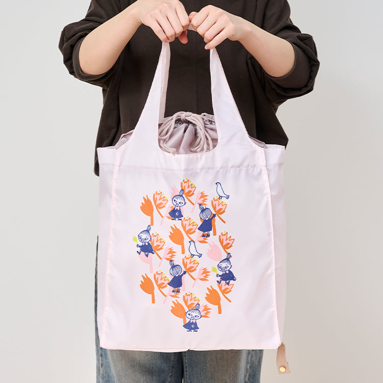 ワイド底板付エコバッグ（リトルミイ/ベージュ）230478