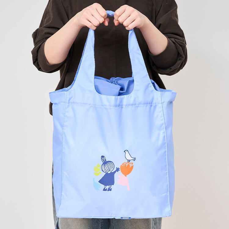 ワイド底板付エコバッグ（リトルミイ/ブルー）230479