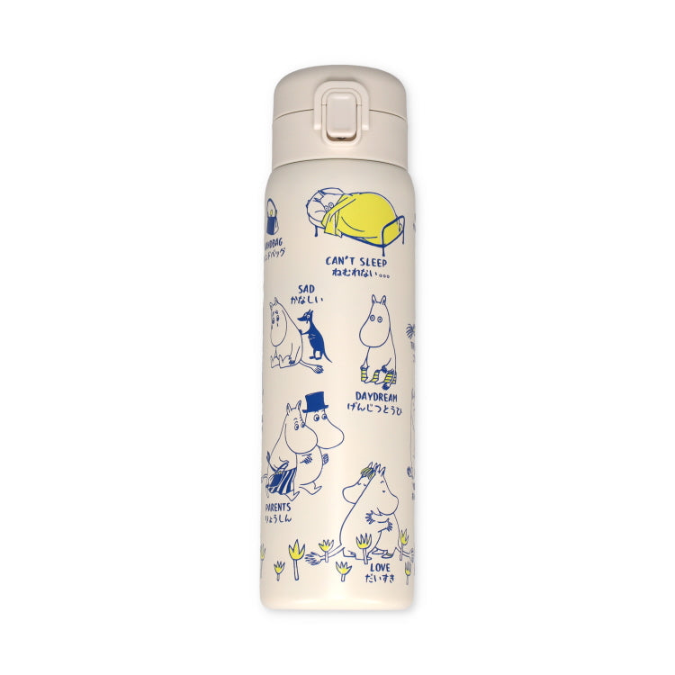 9月中旬頃お届け予定＊ワンプッシュステンレスボトル480ml（AREKORE/ムーミン）233043＜予約商品＞