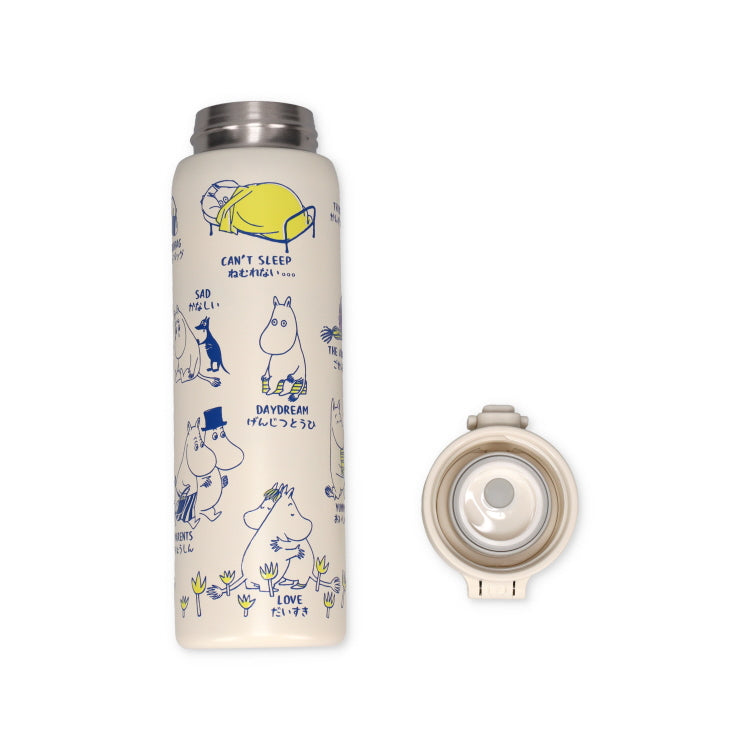 9月中旬頃お届け予定＊ワンプッシュステンレスボトル480ml（AREKORE/ムーミン）233043＜予約商品＞