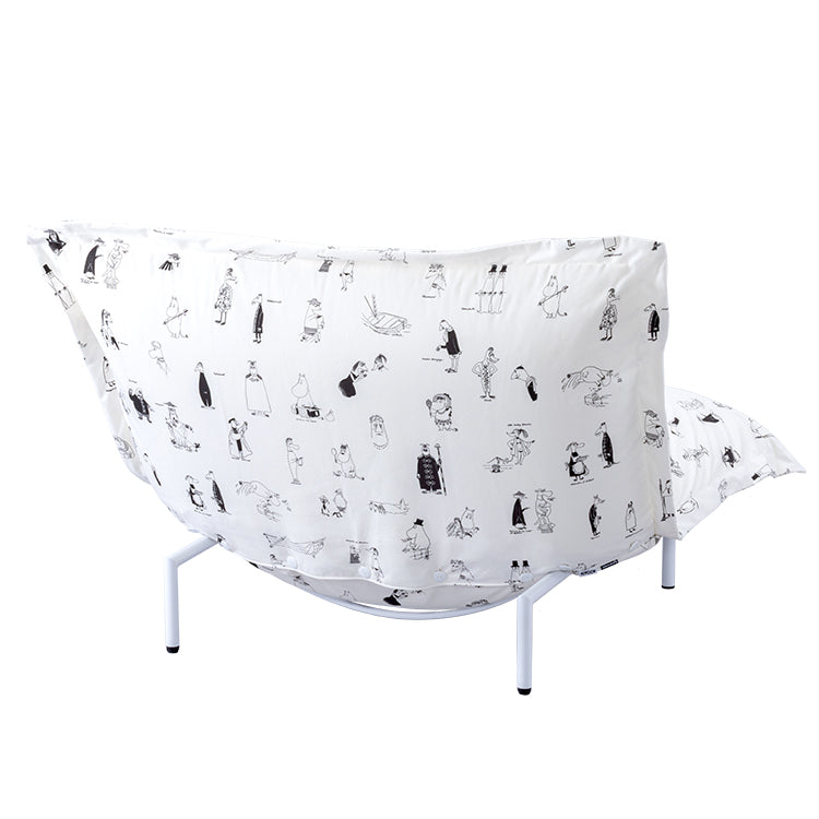 MOOMIN Riviera ロゼカラン 1人掛けソファ（タイプ1/スチールレッグ/ホワイト）【代引・同梱不可】【ラッピング対象外】【キャンペーン対象外】