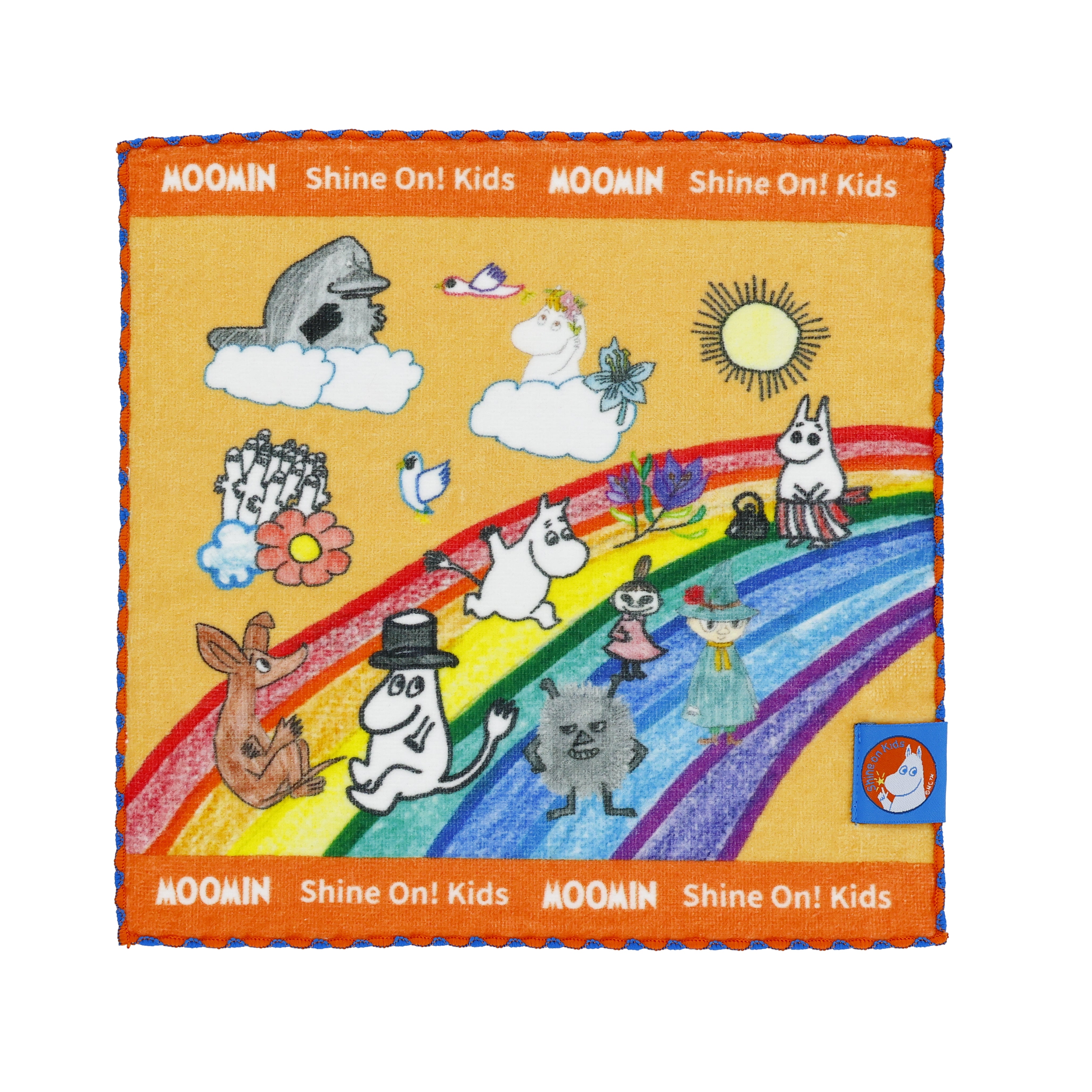 シャインオンキッズ ミニタオル（虹のうえで）1405051400 - MOOMIN SHOP