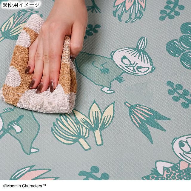 キッチンマット120cm（リトルミイ/ボタニカルグリーン）1455047400