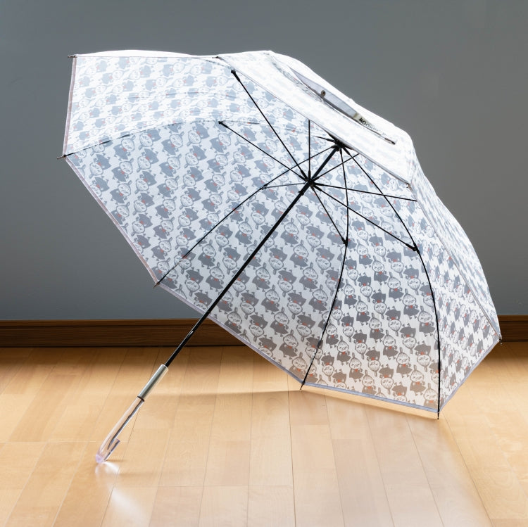 半透明ロング雨傘（リトルミイ/アイボリー）HB25L7650【ラッピング対象外】