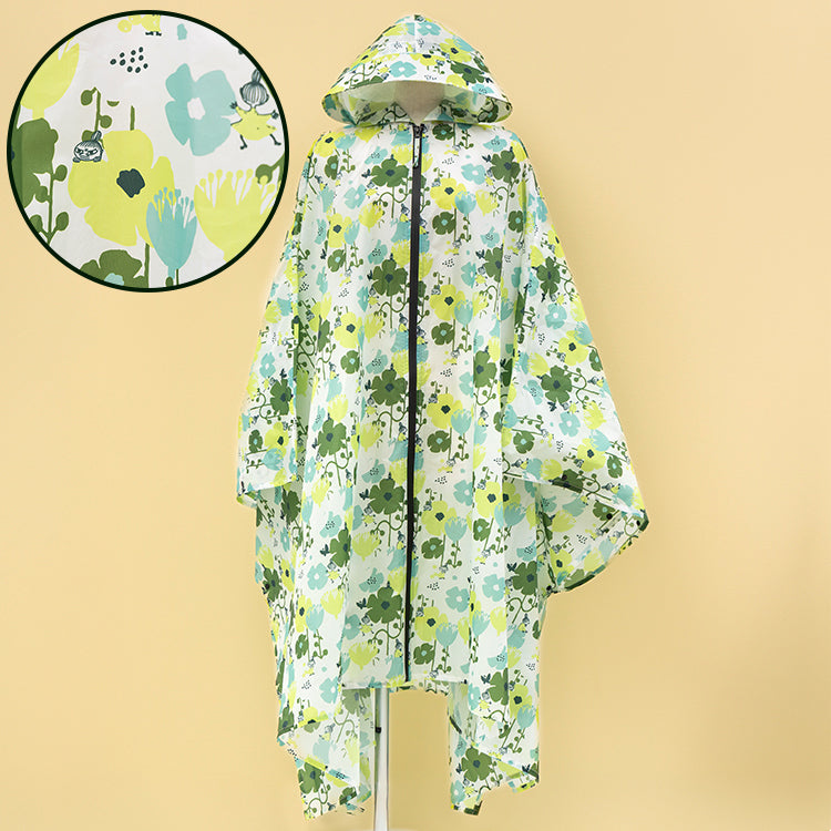 レインポンチョ（花とリトルミイ/グリーン）SU2517814