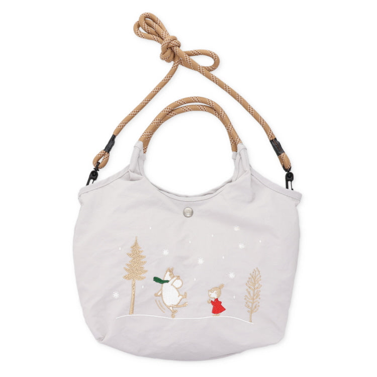 エンブロイ2wayバッグ（アイスグレー/ムーミン＆リトルミイ）RMPK-02