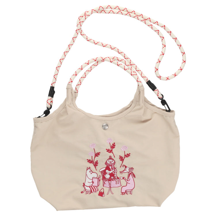 4月中旬頃お届け予定＊エンブロイ2wayバック（母の日/Moominmamma's Day/ライスベージュ）RMPK-02＜予約商品＞