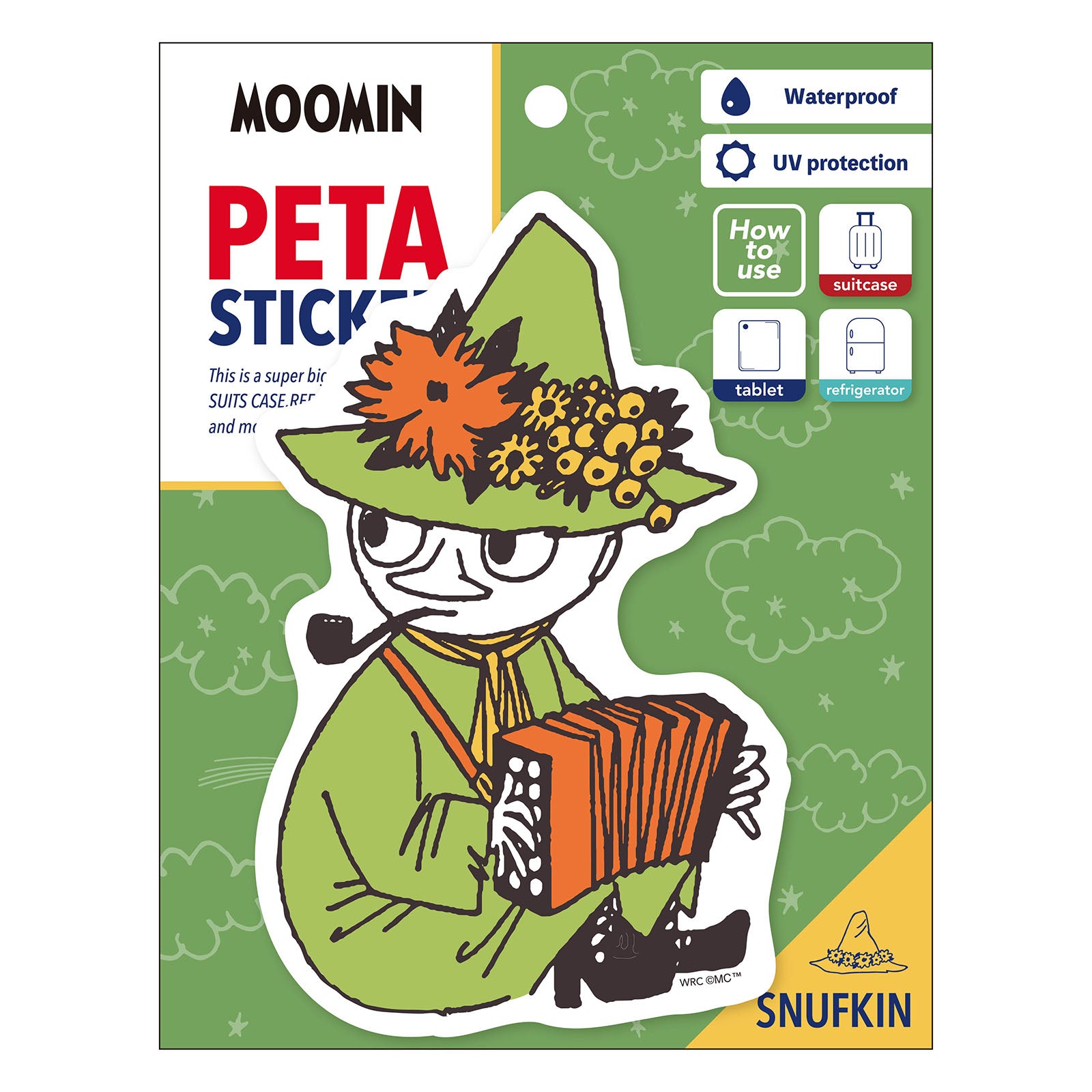 Peta Sticker (Snufkin) MOSC-P552 - MOOMIN SHOP