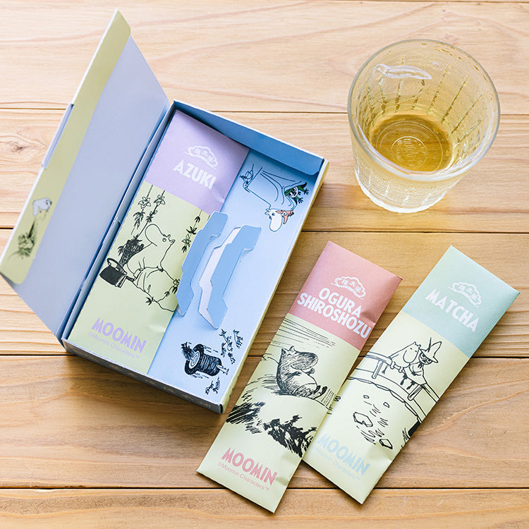 ムーミン グッズ 榮太樓總本鋪 ひとくち煉羊羹3本入り（小豆/小倉白小豆/抹茶） ※【公式限定】